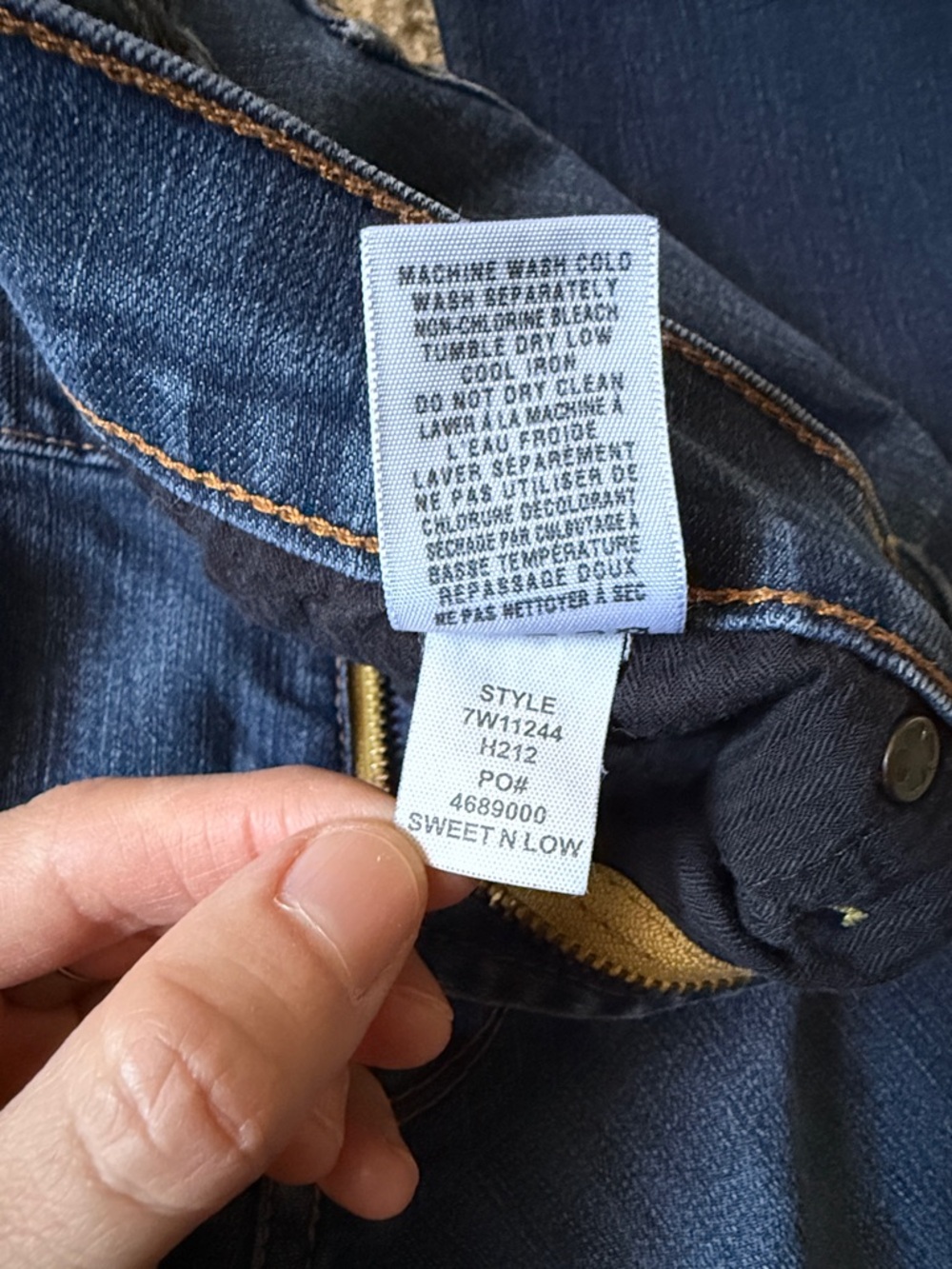 Lucky Brand Women's sweet n low blue dark wash Bootcut Jeans size 6 / 28 - Picture 4 of 9